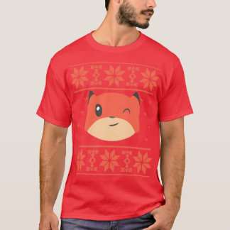 T-shirt Chandail de Noël Fox