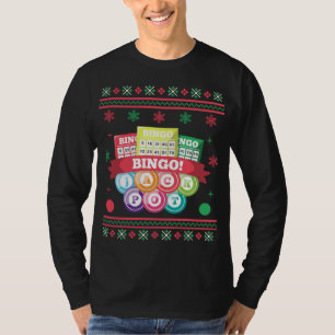 T-shirt Chandail de Noël moche de Bingo Jackpot