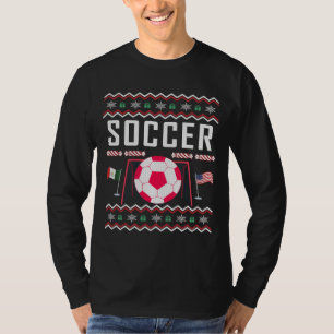 T-shirt Chandail de Noël moche de football