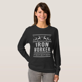 T-shirt Chandail de Noël moche du travailleur en fer