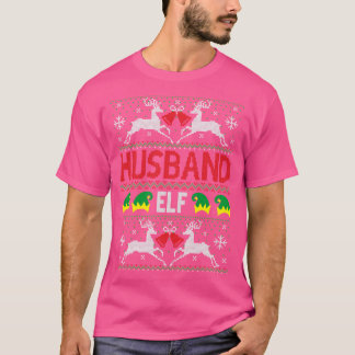 T-shirt Chandail de Noël moche Hus Elf