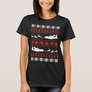 T-shirt Chandail de Noël moche pour le pilote Xmas
