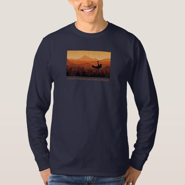 T-shirt Chandail de Zipline des hommes (Devant)
