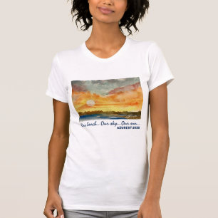 T-shirt Chandail féminin en coton fin Sunset