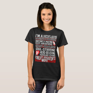 T-shirt Chandail-femme de l'opérateur de chariots éléva