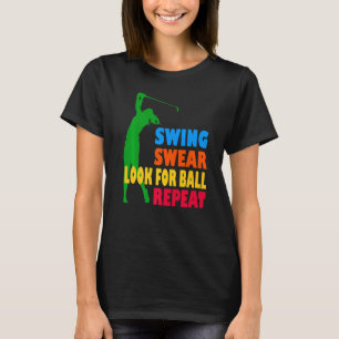 T-shirt Chandail Golf Rechercher Ball Aimer Répéter Golf P