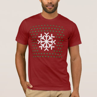 T-shirt Chandail laid de flocon de neige