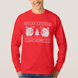 T-shirt Chandail laid de Noël de doge