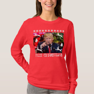 T-shirt Chandail laid de Noël de faux atout de Noël,
