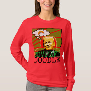 T-shirt Chandail laid de Noël de griffonnage de Covfefe