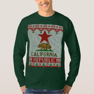 T-shirt Chandail laid de Noël de style de République de la