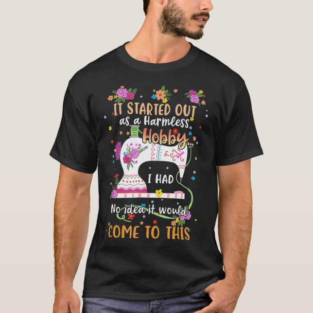 T-shirt Chandail sans chandelle Hobby Cadeaux de couture p (Devant)