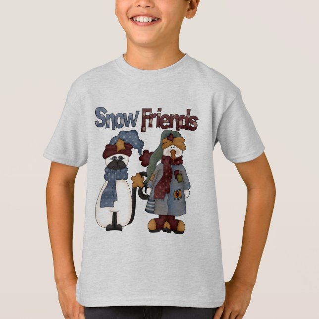 T-shirt Chandails et cadeaux d'amis de la neige (Devant)