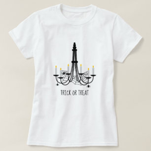 T-shirt Chandelier web Spider Halloween thème