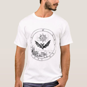 T-shirt Chandelle et chauve-souris Emblem Renaissance