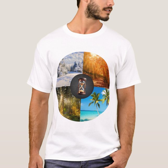 T-shirt Change is the Only Constant – Four Seasons Wheel (Devant)