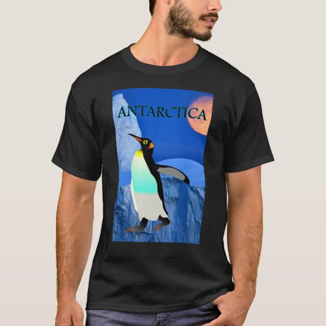 T-shirt Changement climatique Antarctique Glacier Penguin  (Devant)