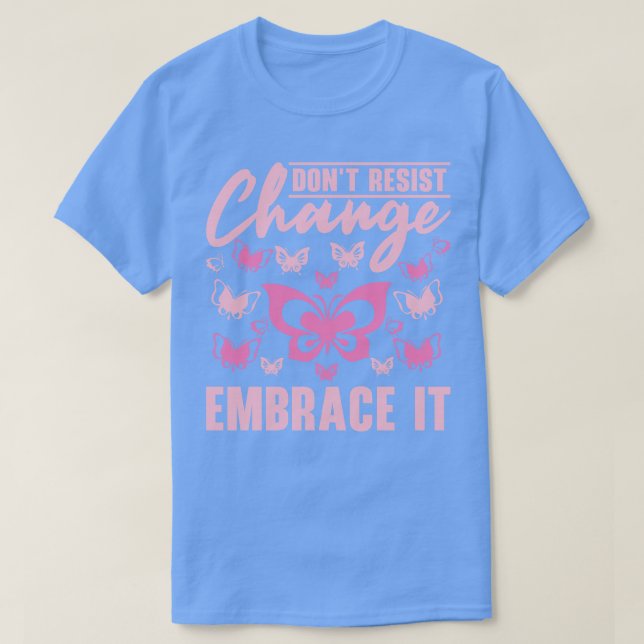 T-shirt Changement de la nature des insectes papillons (Design devant)