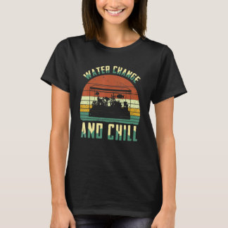 T-shirt Changement D'Eau Et Chill Fish Tank Aquarist