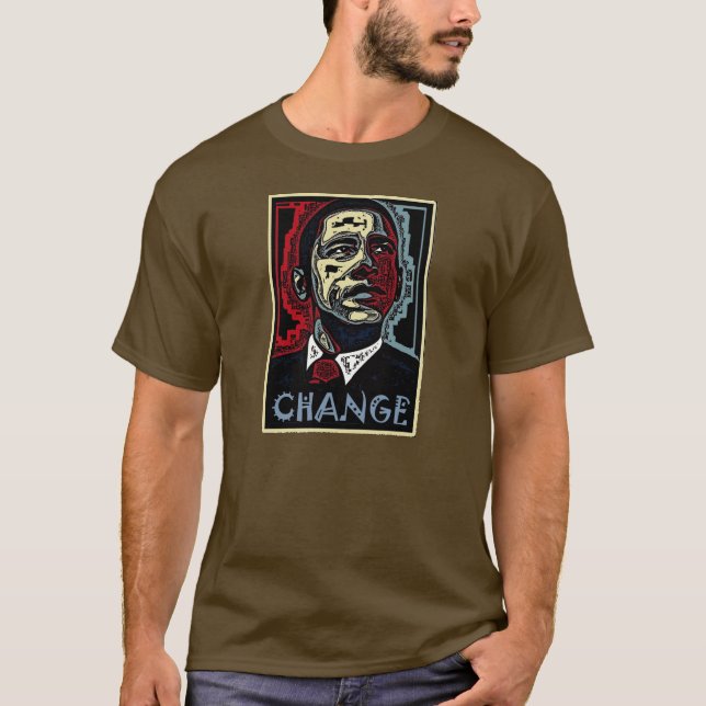 T-shirt Changement d'Obama (Devant)