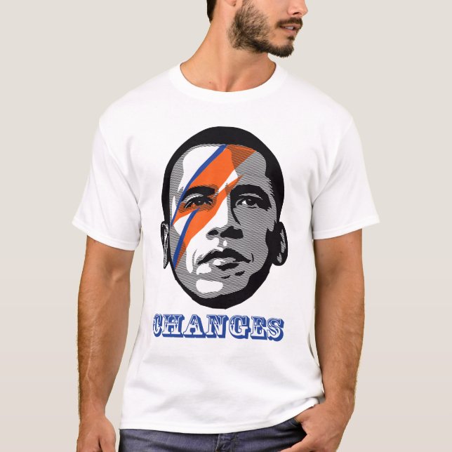 T-shirt Changements d'OBAMA (Devant)