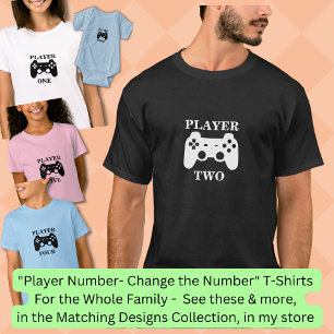 T-shirt Changer le numéro, Joueur un correspondant