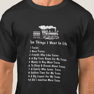 T-shirt Changer N'Importe Quel Texte, 10 Choses Que Je Veu