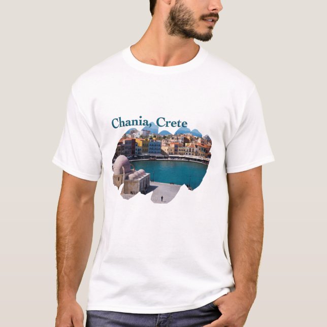 T-shirt Chania, Crète : Port vénitien (Devant)