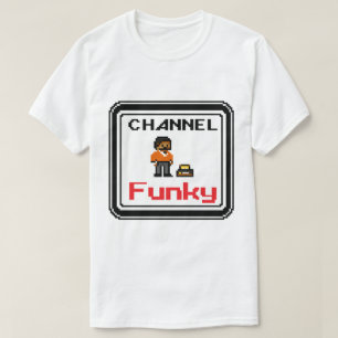 T-shirt Channel Funky Pixel Art