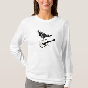 T-shirt chanson de guitare de corbeau