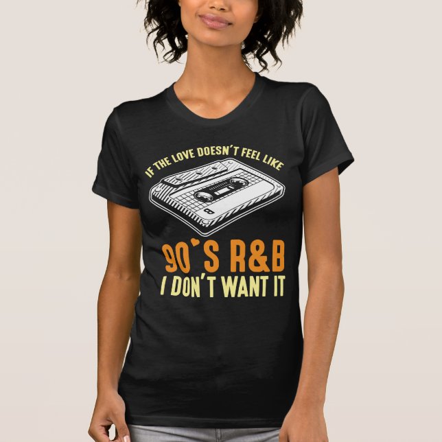 T-shirt Chanson des années 90 R&B Music Cassette Années 90 (Devant)