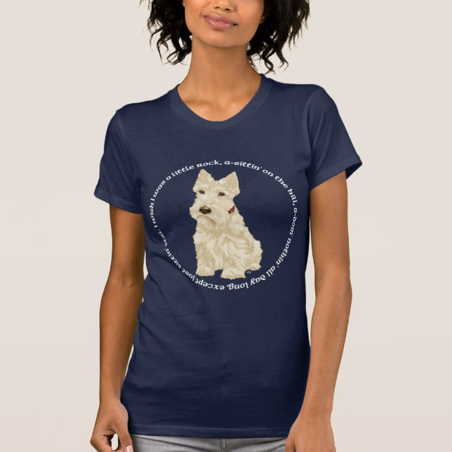 T-shirt Chanson du Terrier Écossais (Devant)