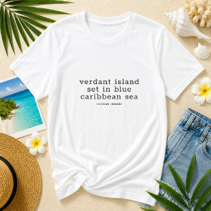 T-shirt Chanson nationale des îles Caïmans personnalisée