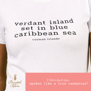 T-shirt Chanson nationale des îles Caïmans personnalisée