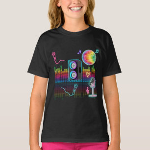 T-shirt Chanson néon Karaoke Musique Party