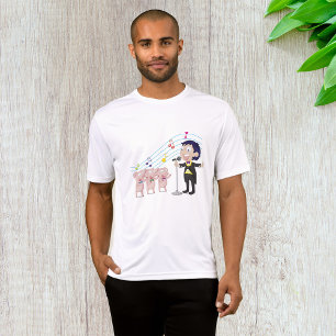 T-shirt Chant de garçon avec chorale à trois cochons