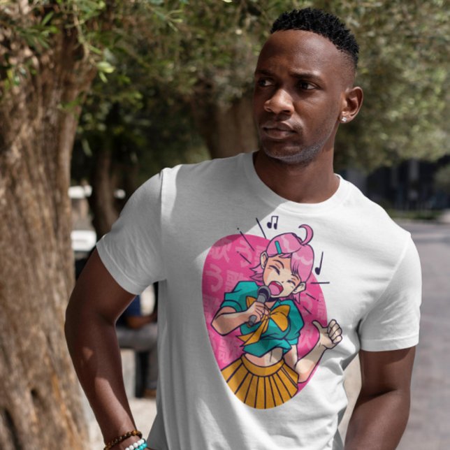 T-shirt Chant fille Anime (Créateur téléchargé)