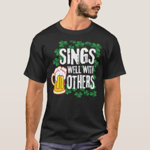 T-shirt Chante Bien Avec D'Autres Irlandais Barbier Vocal
