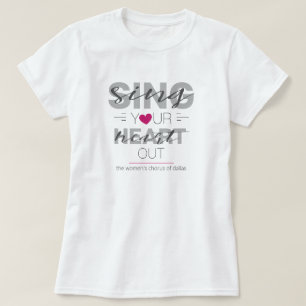 T-shirt Chante Rose Ton Coeur Sorti