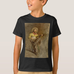 T-shirt Chanter Espagnol Cowboy à Banjo jouer à la chanson