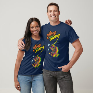 T-shirt Chanter et Swing Funny Retro Plongée sous-marine