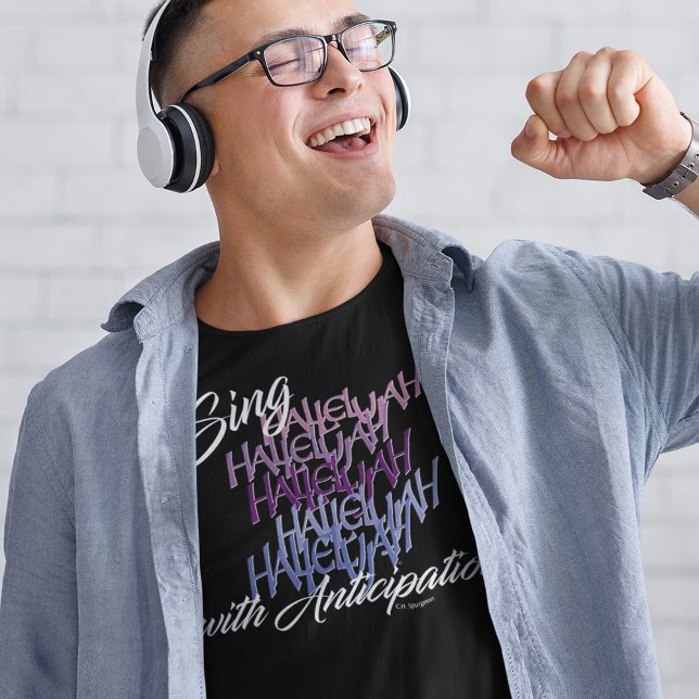 T-SHIRT CHANTER HALLELUJAH AVEC L'ANTICIPATION CROSS LIFE (Créateur téléchargé)