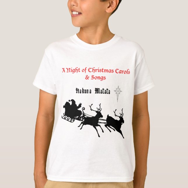 T-shirt Chanter le long de Noël - Carols & Festive Joy (Devant)
