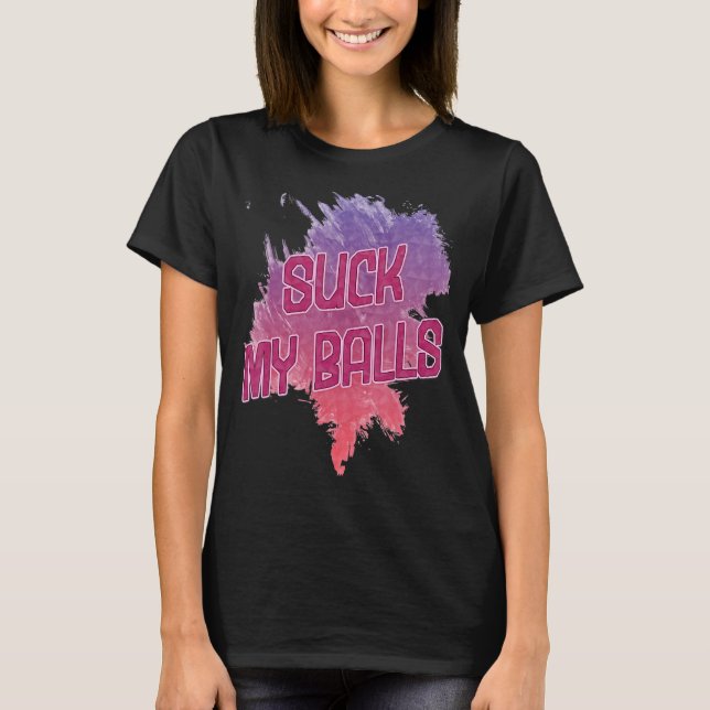 T-shirt Chanter Mes Boules Bubble Tea Dit Humour (Devant)