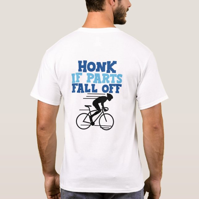 T-shirt Chanter Si Les Pièces Tombent (Cyclisme) (Dos)
