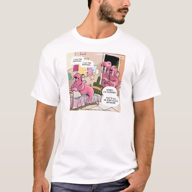 T-shirt Chanter Walrus Parents inquiets Drôle (Devant)