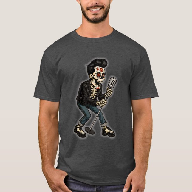 T-shirt Chanteur Dead Rockabilly (Devant)