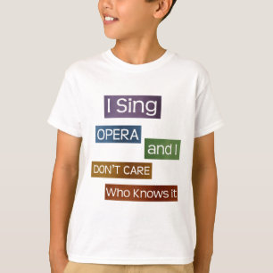 T-shirt Chanteur d'opéra