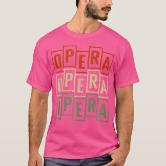 T-shirt Chanteur opéra Vintage rétro