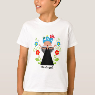 T-shirt Chanteur portugais de fado avec navire